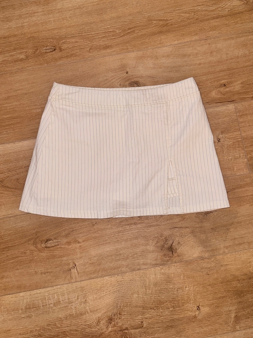 Princess Polly White Pinstripe Mini Skort